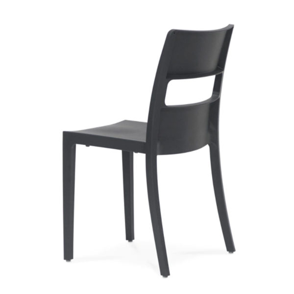 Educated furniture school seating sai chair with anthracite polypropylene shell