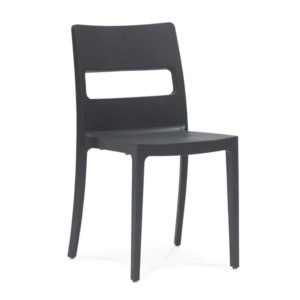 Educated furniture school seating sai chair with anthracite polypropylene shell