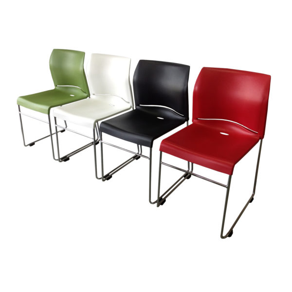 School furniture envy stacker chair with polypropylene shell