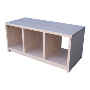 Educated Furniture tri cube coffee table for in melteca with storage for waiting and reception areas