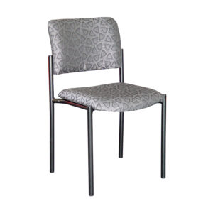 Educated furniture ascot school visitor chair with no arms, straight legs and cushioned seat and back