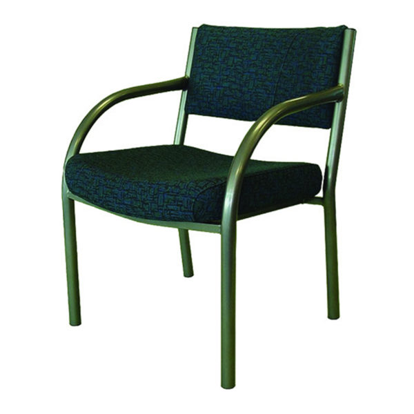 Educated furniture apollo visitors chair with arms and fabric cushion seat and back for reception and waiting areas