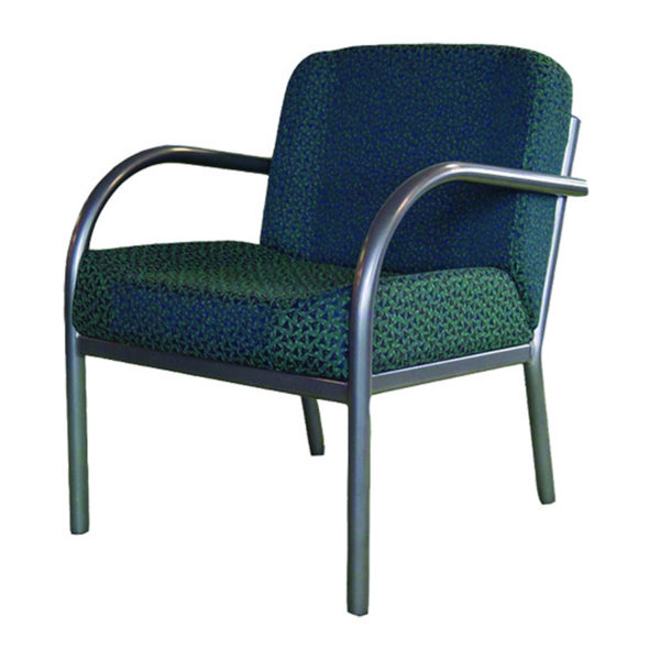 Educated furniture parklane chair with straight legs, with arms and cushioned seat and back