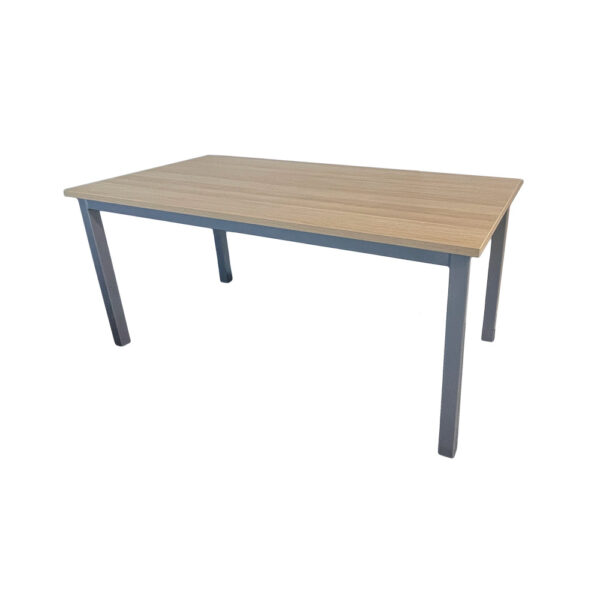 Educated furniture iquad heavy duty table with classic oak melteca top