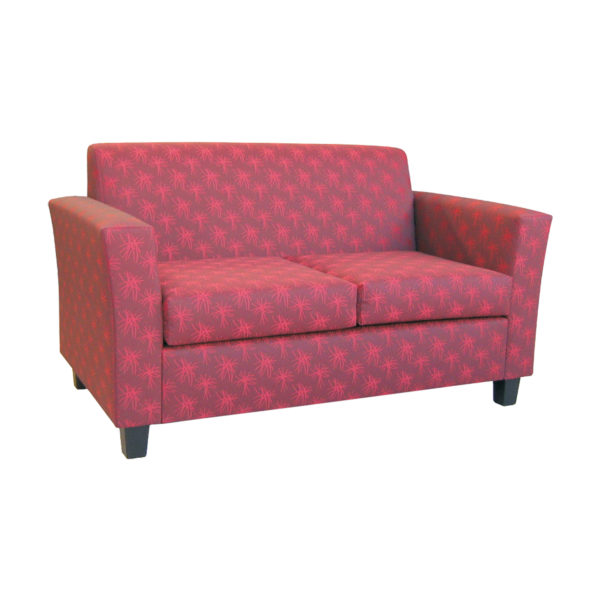 Educated furniture pluto two seater couch for reception areas and staffrooms