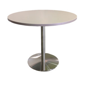Educated Furniture Orion 900mm round top bar leaner for staffrooms and hospitality