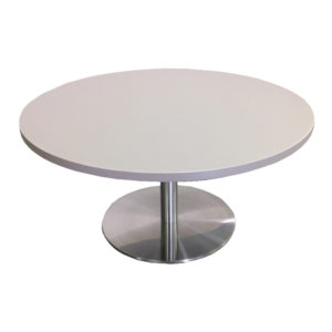 Orion 900mm round top coffee table for staffrooms