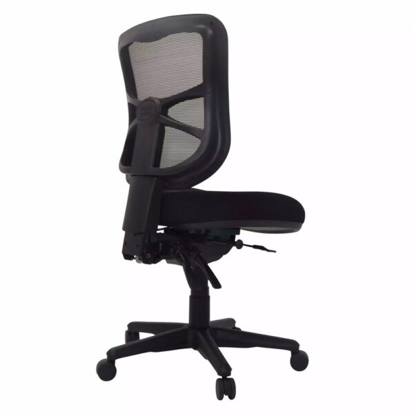 Educated furniture buro metro 2 office chair with black mesh back and fabric seat