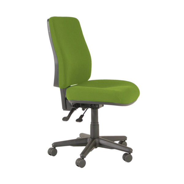 Educated furniture buro roma 2 lever high back chair in green