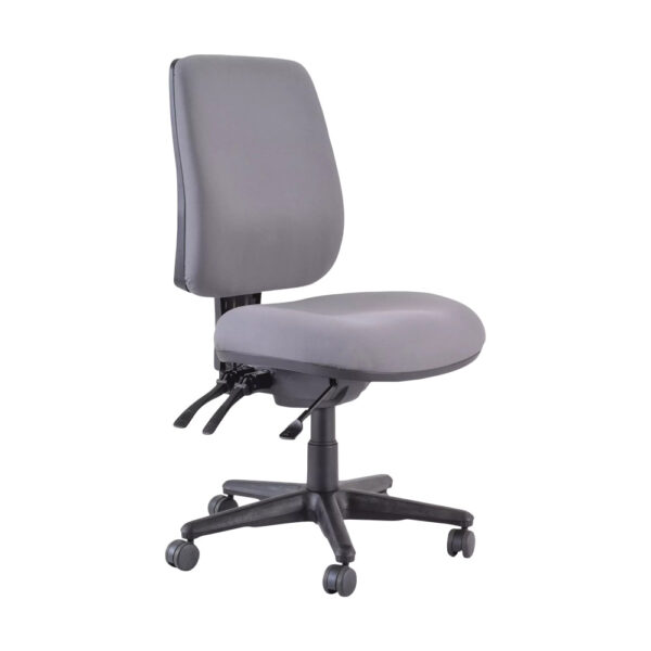 Educated furniture buro roma 3 lever high back chair in grey