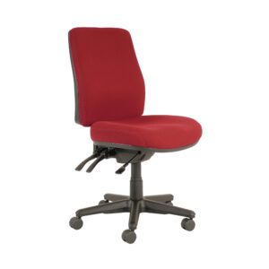 Educated furniture buro roma 3 lever high back chair in red