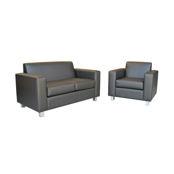Educated furniture manhattan 2 seater and single seater couches for staffrooms and reception areas
