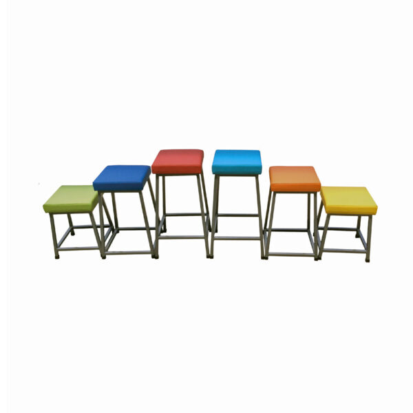 Educated furniture MLE classroom stool with pacifica vinyl cushioned seats