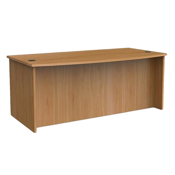 Educated furniture slab end with curve front top desk for the office or administration area