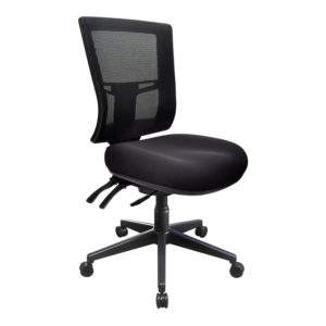 Buro metro 2 office chair with black mesh back and fabric seat