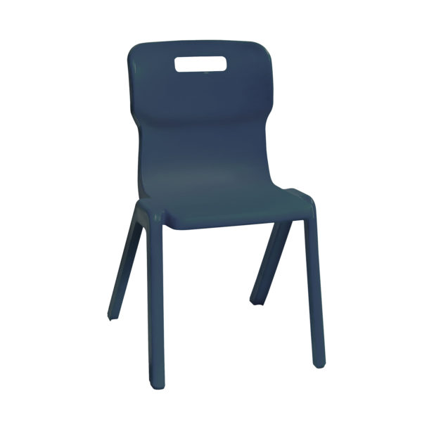 Educated furniture titan polypropylene charcoal school chair