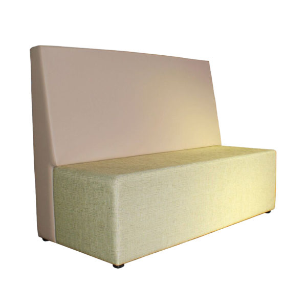 Educated furniture straight ottoman with a back
