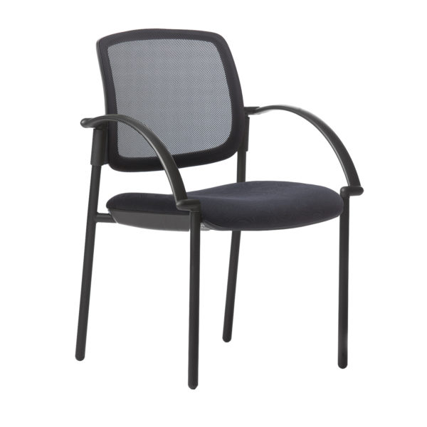 Educated furniture vision visitor chair with straight legs and plastic arms