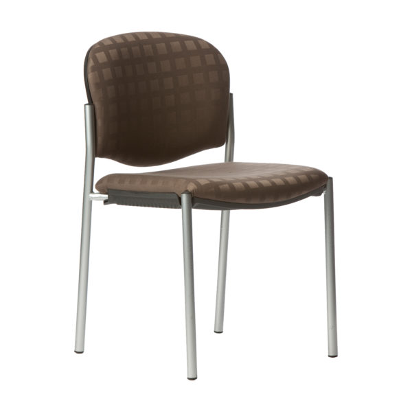 Educated furniture raz visitor chair with straight legs, no arms and cushion seat and back for reception and waiting areas