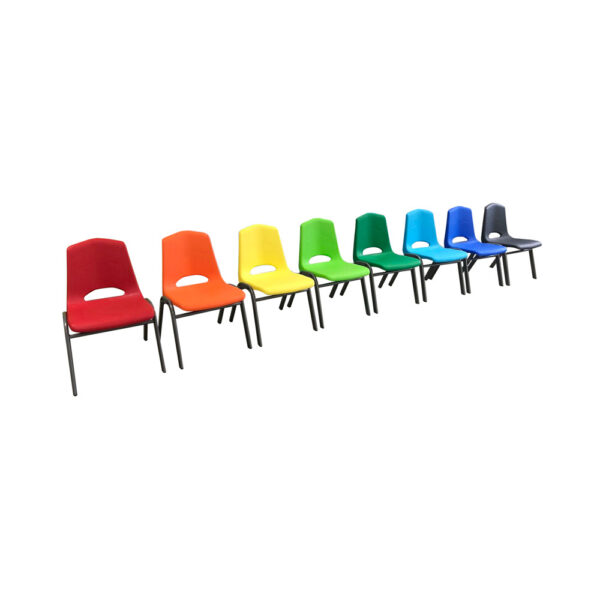 Educated furniture rainbow school chairs in all colours