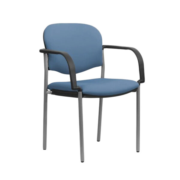 Educated furniture raz visitor chair with straight legs, arms and cushion seat and back for reception and waiting areas