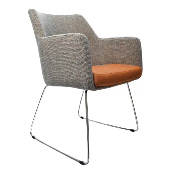 Konfurb Hady chair with chrome sled bases