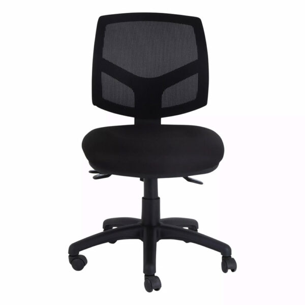 Educated furniture mondo java mesh back black office chair with no arms