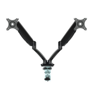 Educated furniture gladius double monitor arms