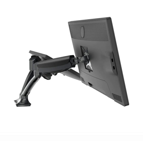 Educated furniture gladius arm attached to the back of a computer monitor