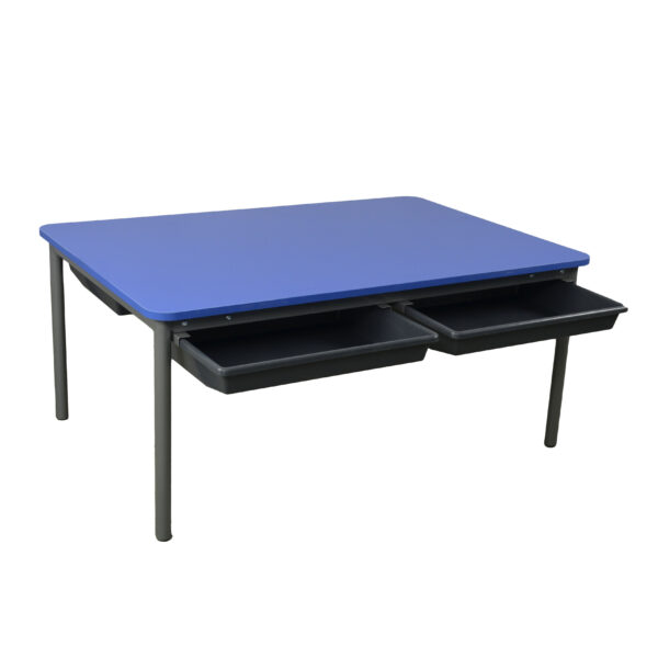 Educated furniture tote tray classroom table for multiple students