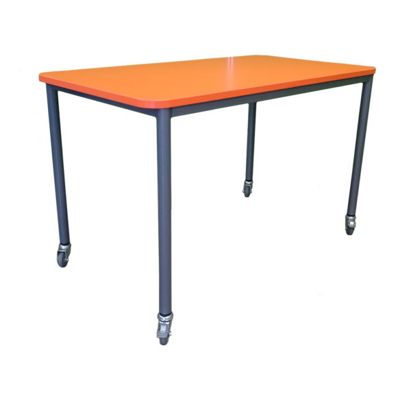 Educated furniture classroom table with castors for portability