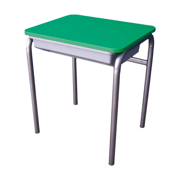 Educated furniture school fixed top student desk for the classroom with a desk tray for storage