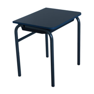School fixed top student desk for the classroom with a desk tray for storage