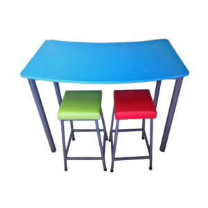 Educated furniture tall swerve classroom table for large or small groups of students