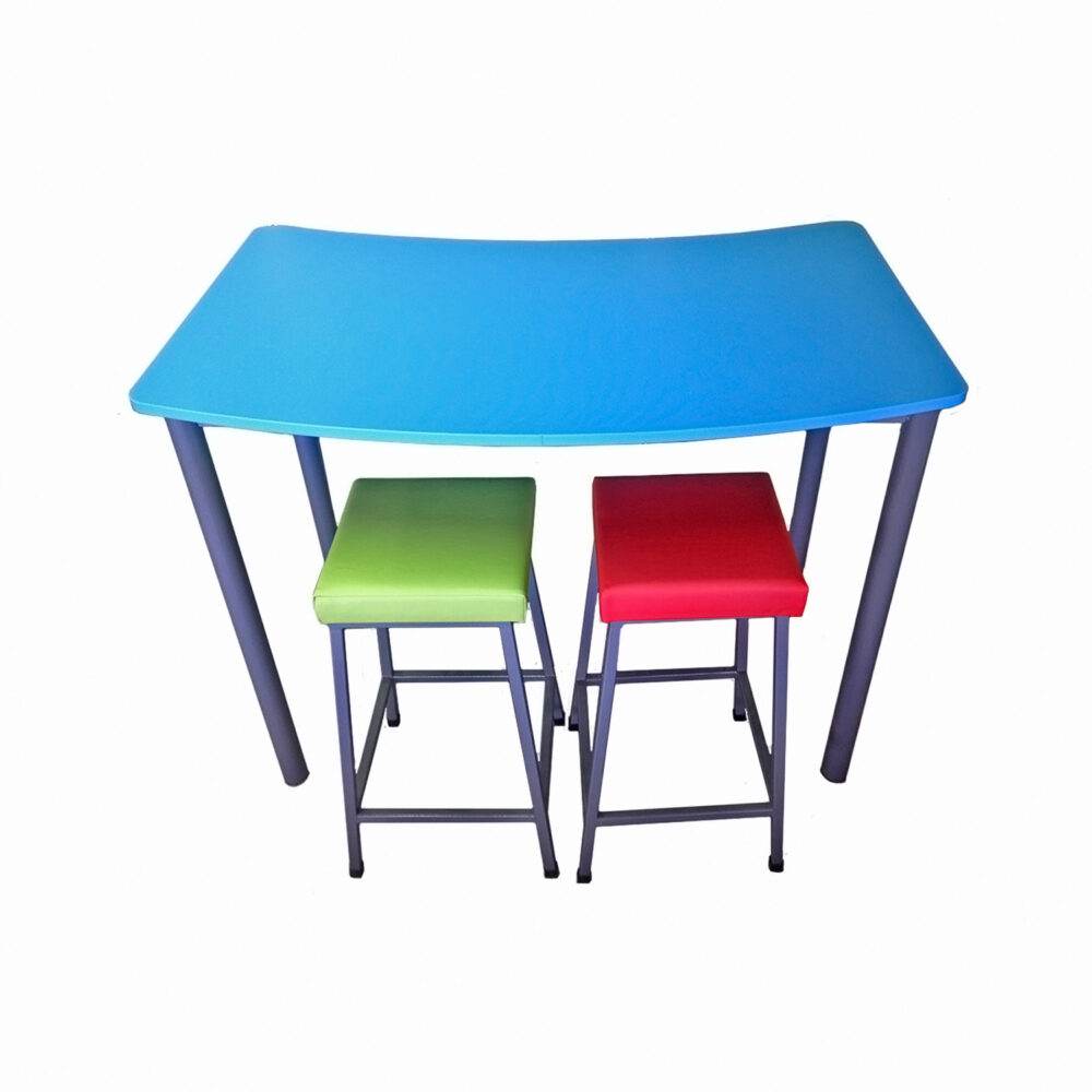 Educated furniture tall swerve classroom table for large or small groups of students