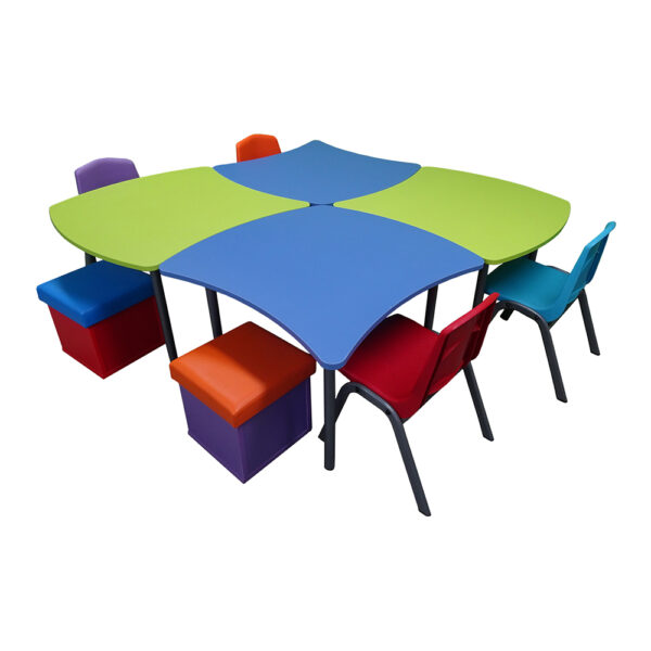 Switch tables placed together in a group for flexible classroom work