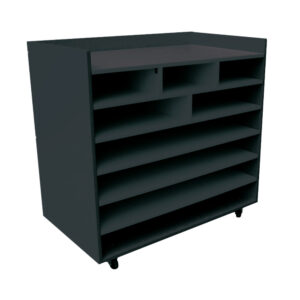 Educated furniture paper storage unit for classrooms and STEAM rooms
