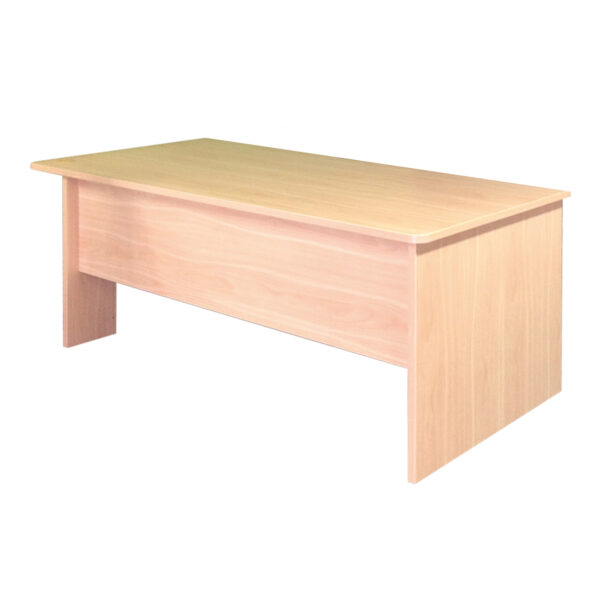 Educated furniture slab end desk for the office or administration area