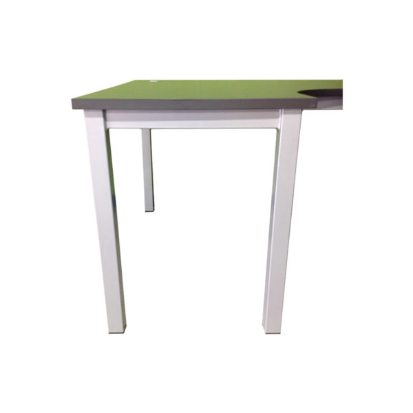Educated furniture iquad desk with melteca top and steel legs for office and school administration areas