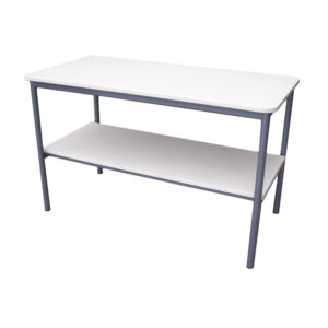 Educated furniture two tiered table for labs and STEAM rooms with whiteboard top