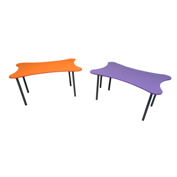 Educated furniture curved bow shaped table dimensions for school classrooms