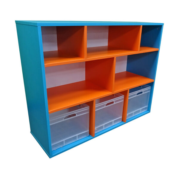 Educated furniture cube multi storage mobile unit for classroom storage