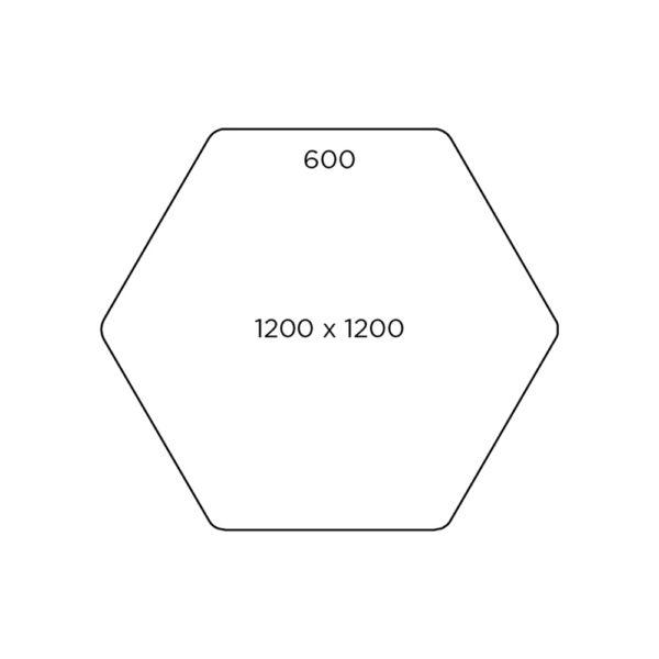 Educated furniture hexagon table dimensions for the school classroom