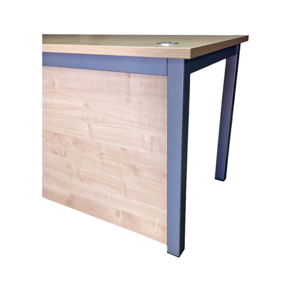 Educated furniture iquad desk modesty panel add on for more privacy