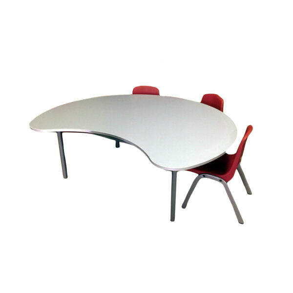 Educated furniture jellybean table with whiteboard top for collaborative learning