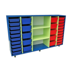 Educated furniture jumbo multi storage unit for classrooms or resource rooms