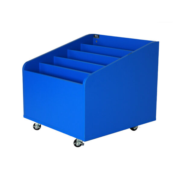 Educated furniture mobile book bin for the school or ECE classroom