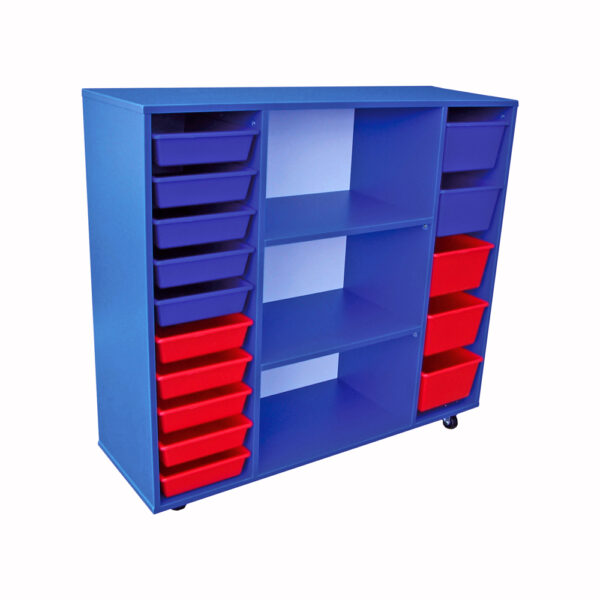 Educated furniture multi storage unit for classroom and resource room storage