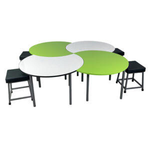 Educated furniture omega tables with whiteboard and juciy tops
