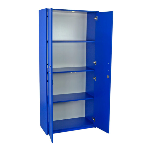 Educated Furniture 1800mm high cupboard doors open for classroom storage